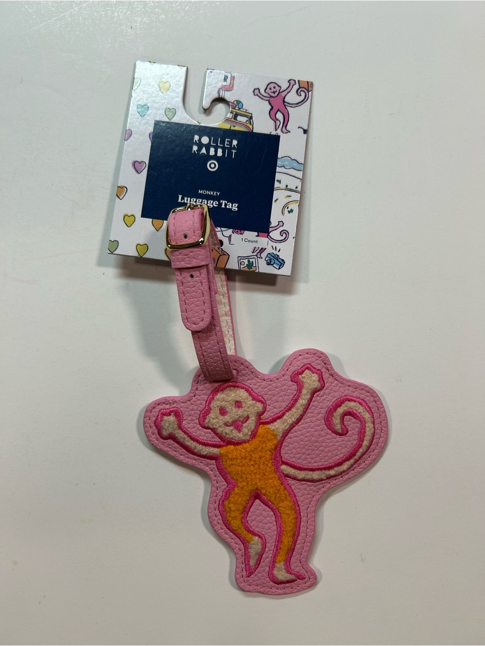 NEW (2) Roller Rabbit x Target Monkey Luggage Tags - Picture 2 of 8